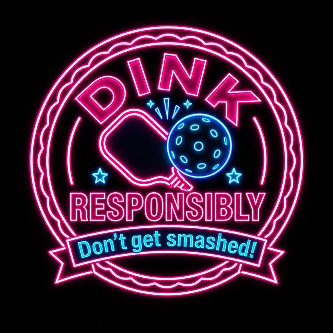 DINK Responsibly Pickleball Court